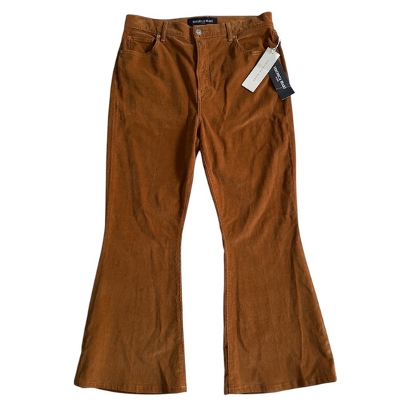 Veronica Beard Sheridan Bell Bottom High Rise Corduroy Pants in Camel Sz 32 - Picture 2 of 14